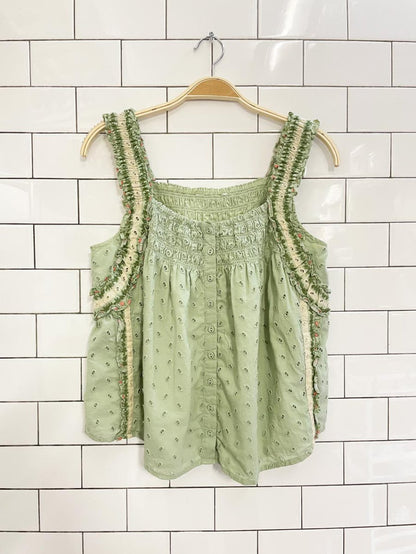 anthropologie forever that girl effie eyelet tank - good market thrift store