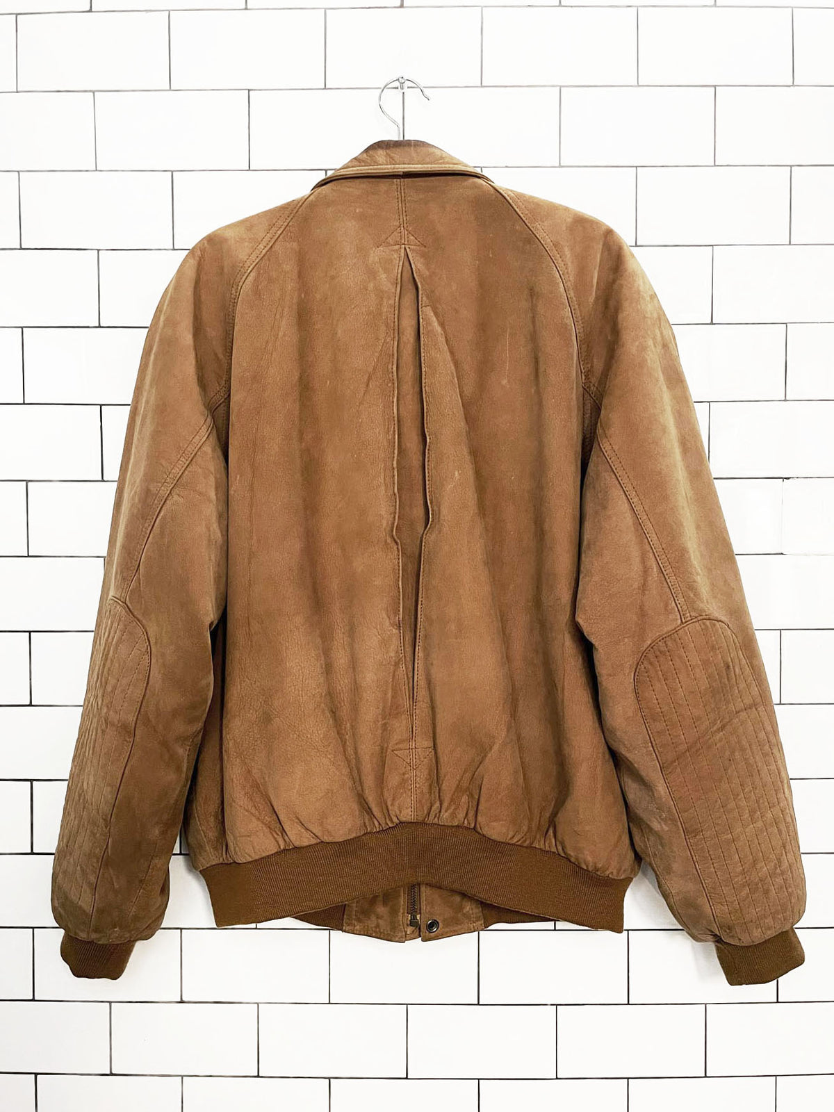 vintage 90s marlboro adventure team nubuck leather bomber jacket