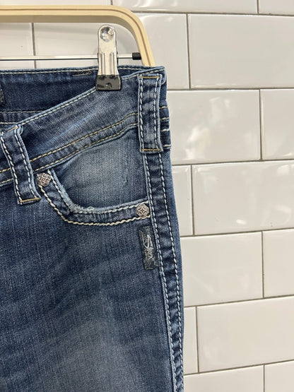 y2k silver suki surplus bootcut jeans - good market thrift store