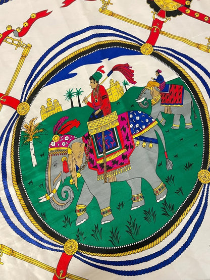 maharaja silk elephant scarf - good market thrift store