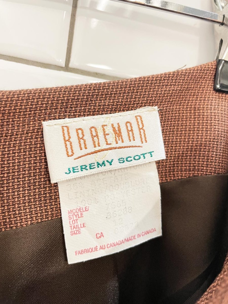 vintage 00s braemar button detail wrap midi skirt - good market thrift store