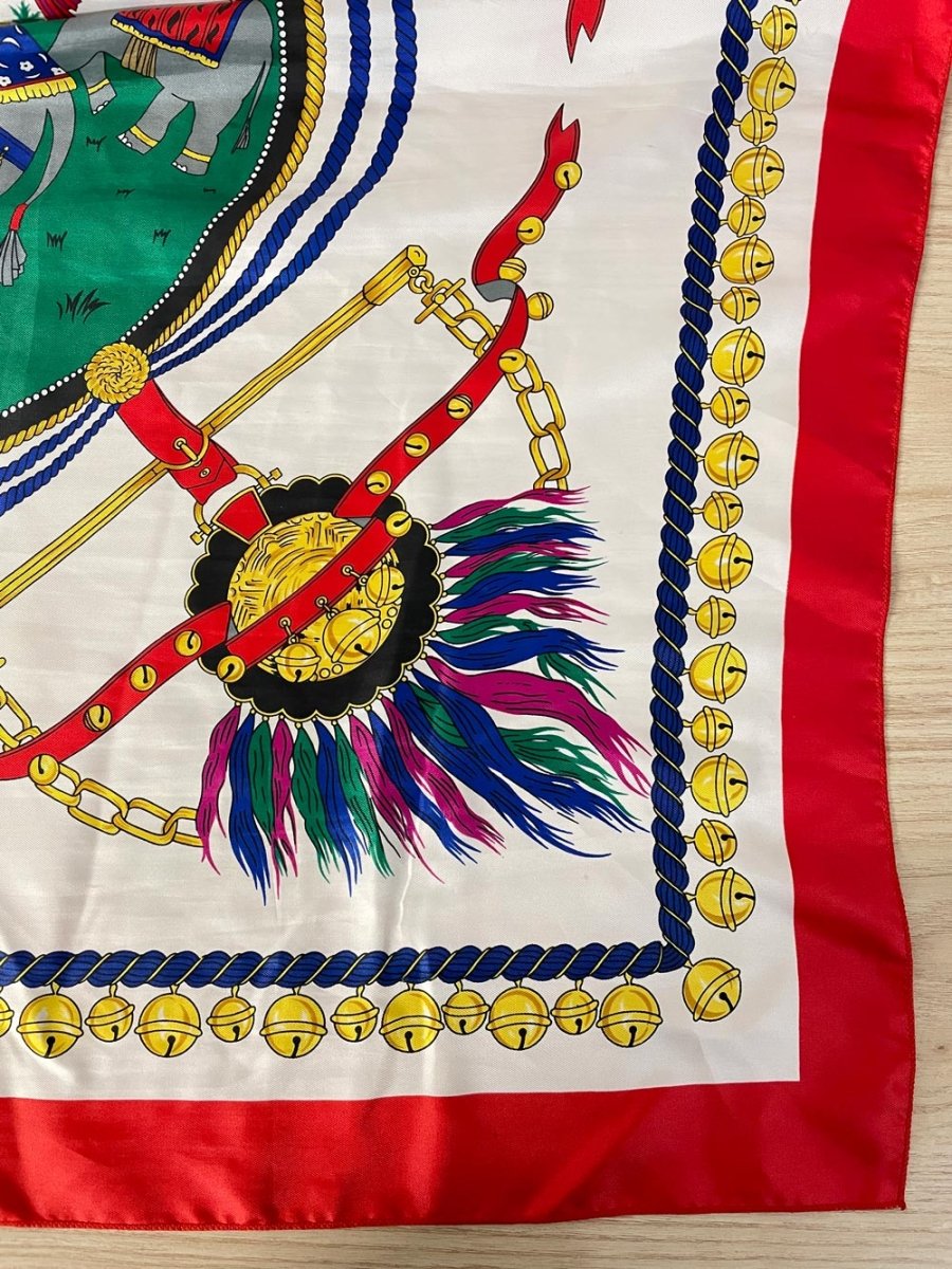 maharaja silk elephant scarf - good market thrift store