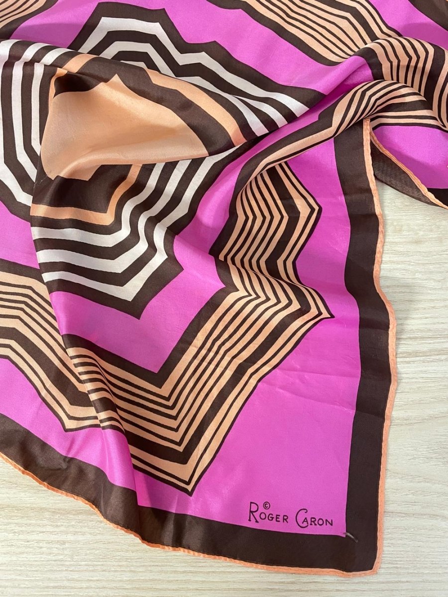 vintage 60s roger caron silk scarf - good market thrift store