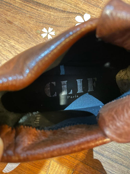 clif paris two tone leather lace up boot