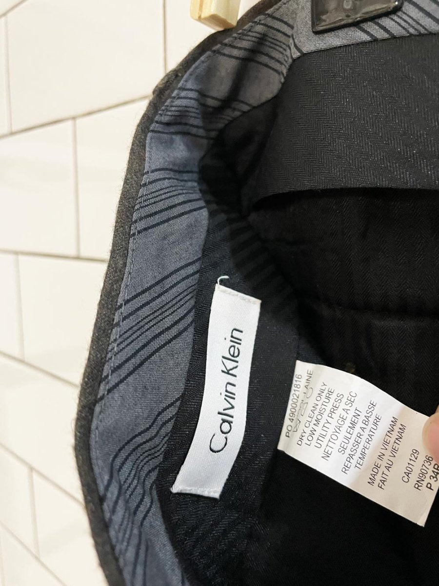 nwt calvin klein 100% wool trouser - good market thrift store