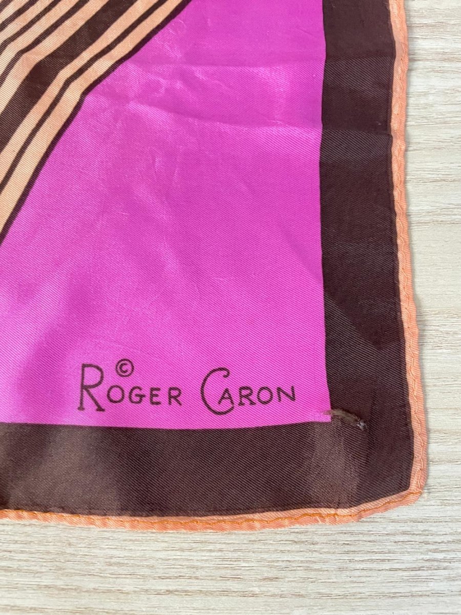 vintage 60s roger caron silk scarf - good market thrift store