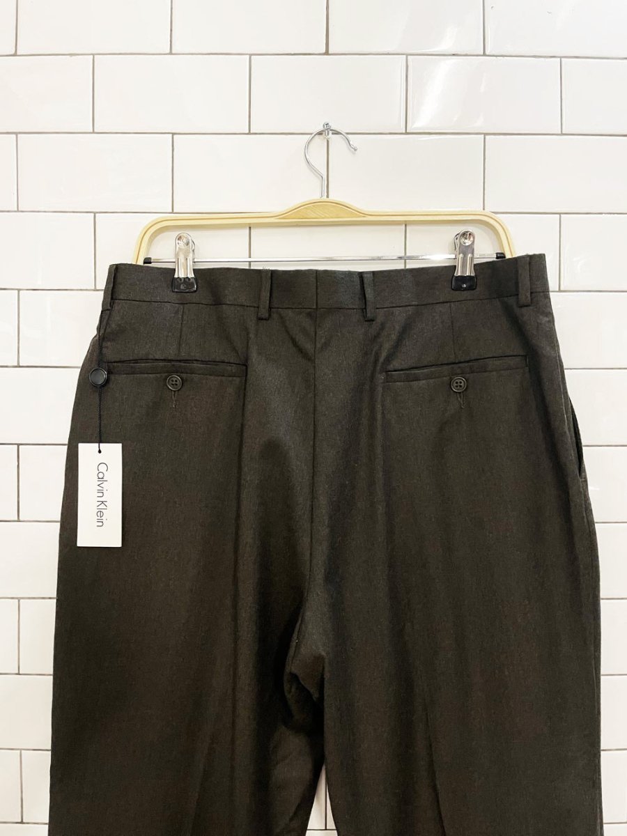 nwt calvin klein 100% wool trouser - good market thrift store