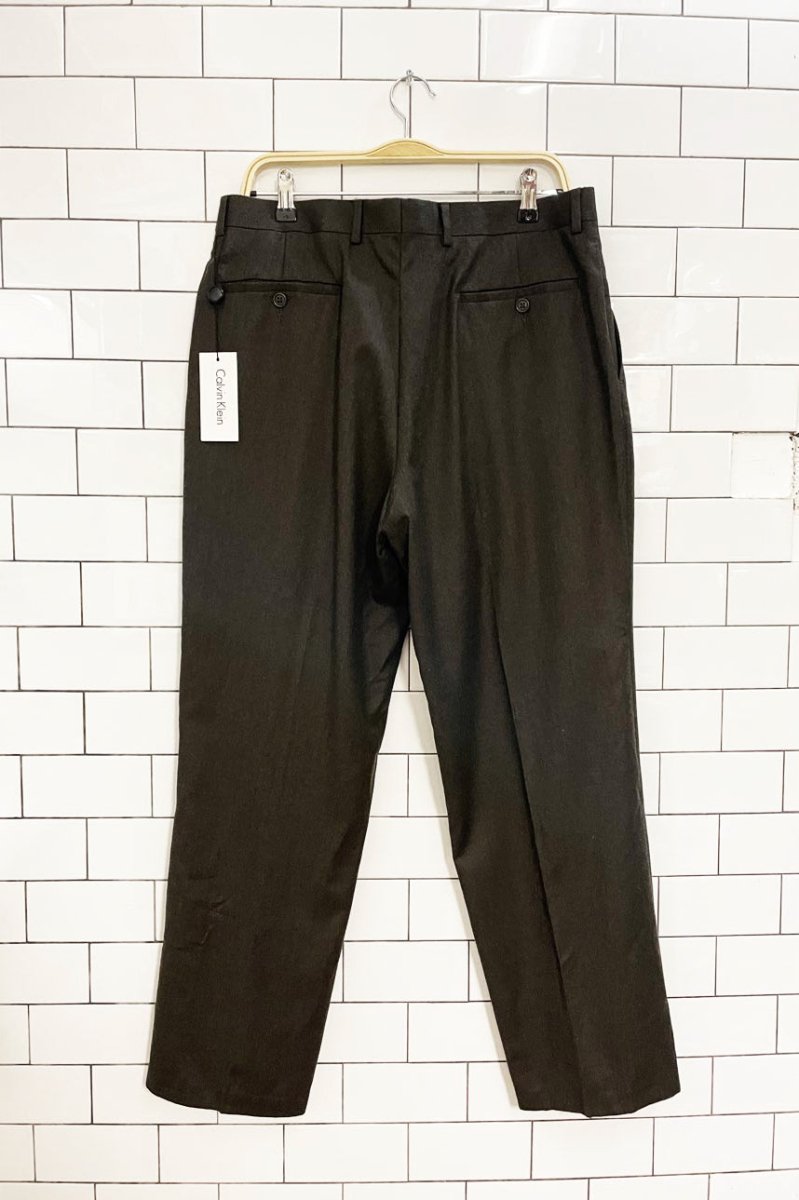 nwt calvin klein 100% wool trouser - good market thrift store