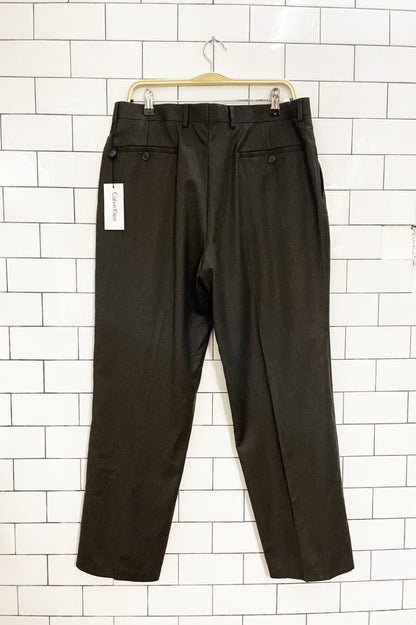 nwt calvin klein 100% wool trouser - good market thrift store