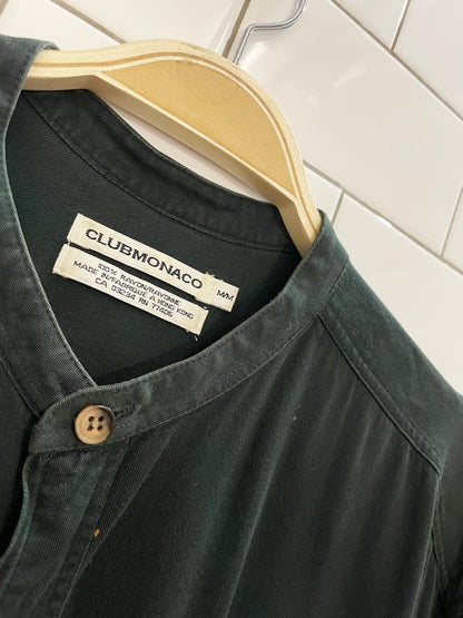 vintage 90s club monaco rayon button down shirt - good market thrift store