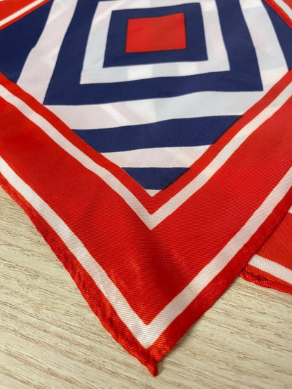 vintage japan diamond long satin scarf - good market thrift store