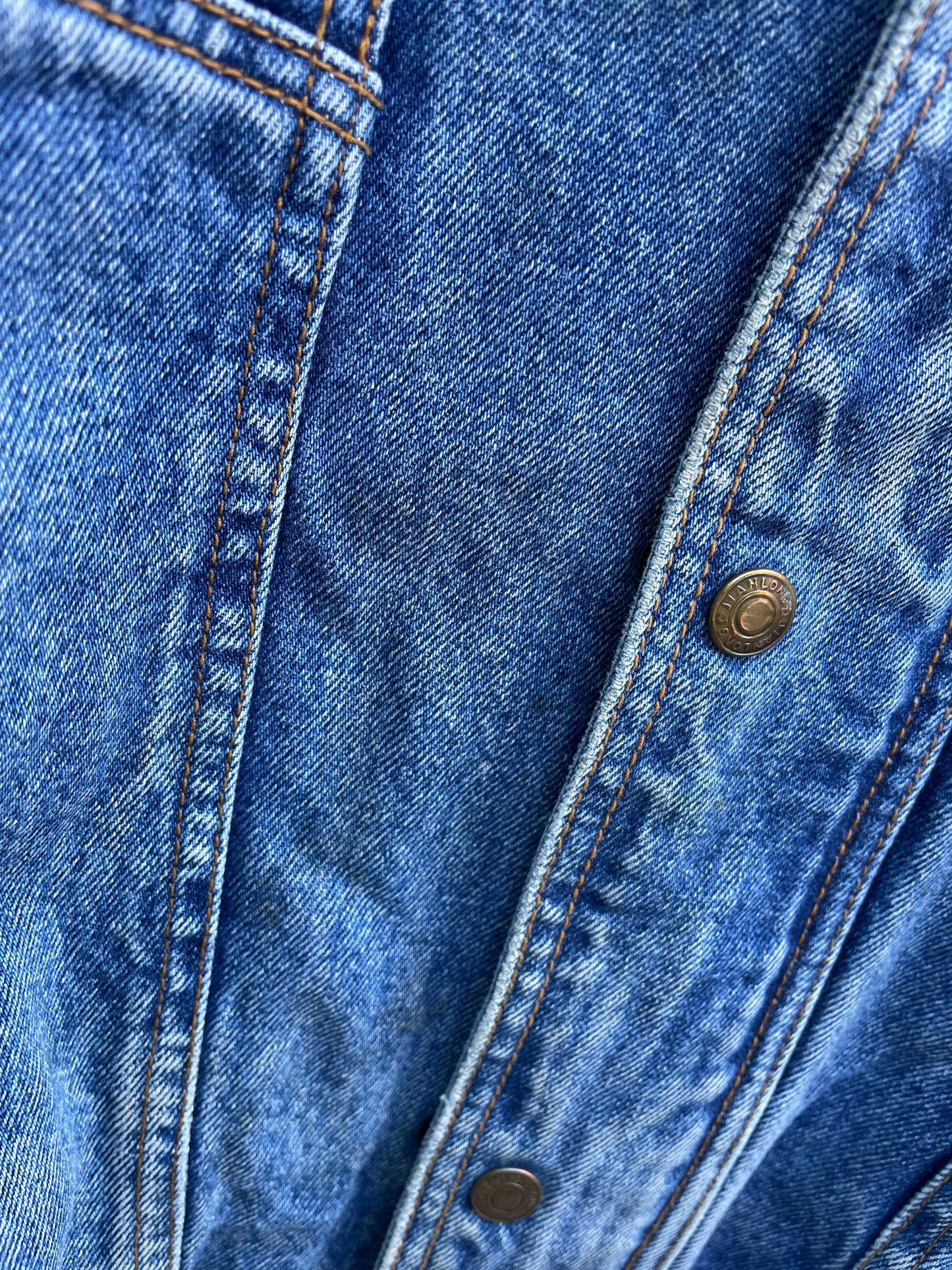 vintage jianlong denim bomber jacket