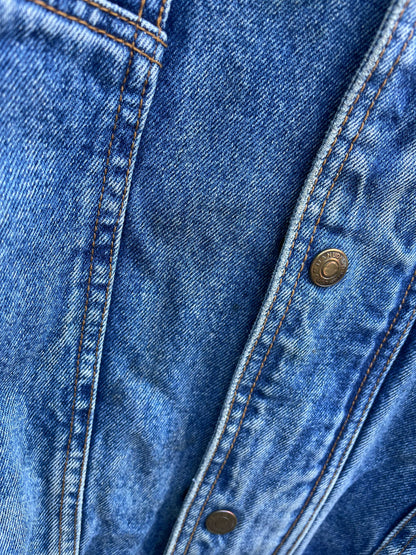 vintage jianlong denim bomber jacket