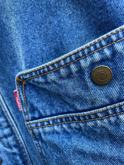 vintage jianlong denim bomber jacket