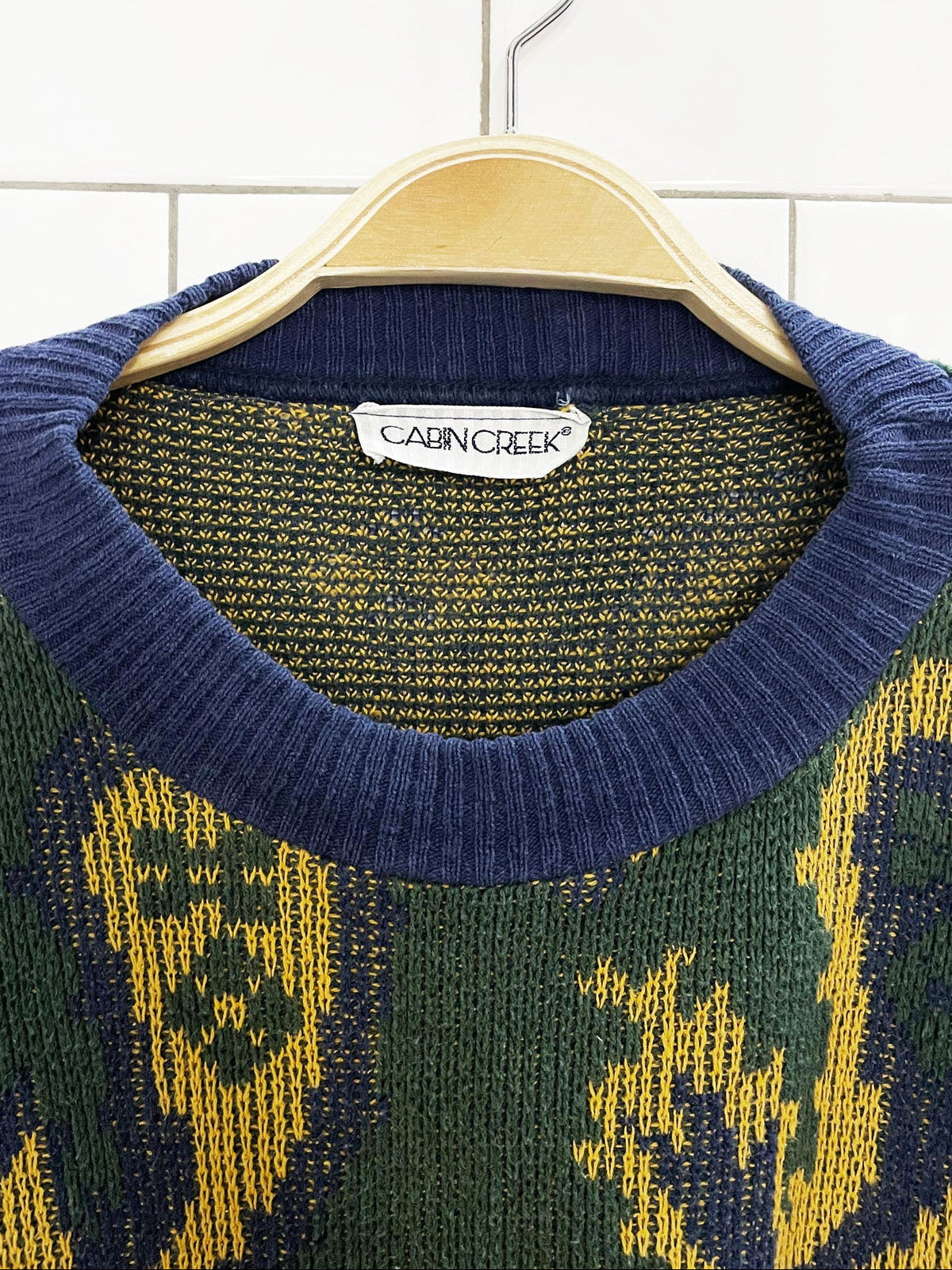 vintage 90s cabin creek paisley bandana soft knit sweater