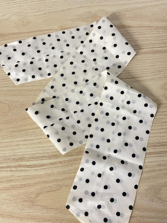 vintage satin polka dot neck scarf - good market thrift store