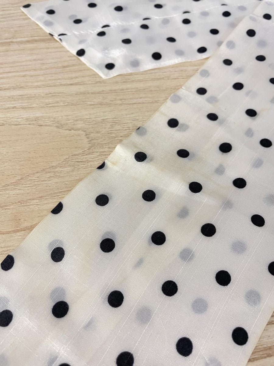 vintage satin polka dot neck scarf - good market thrift store