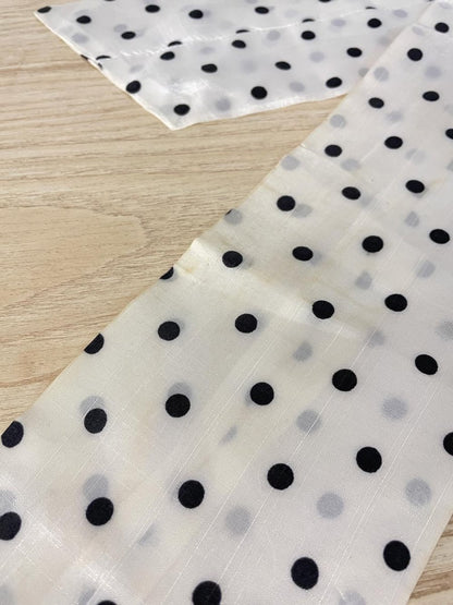 vintage satin polka dot neck scarf - good market thrift store