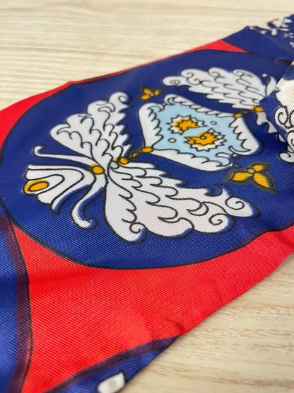 vintage 60s satin neck scarf - good market thrift store