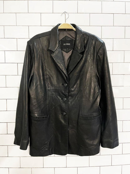 vintage 00s 111 state butter leather jacket | lambskin - good market thrift store