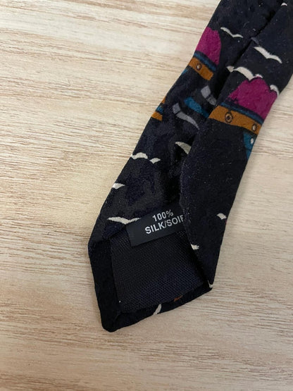 vintage pierre cardin paris boats silk tie - good market thrift store