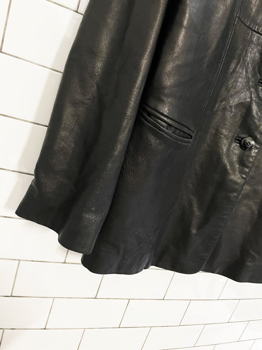 vintage 00s 111 state butter leather jacket | lambskin - good market thrift store