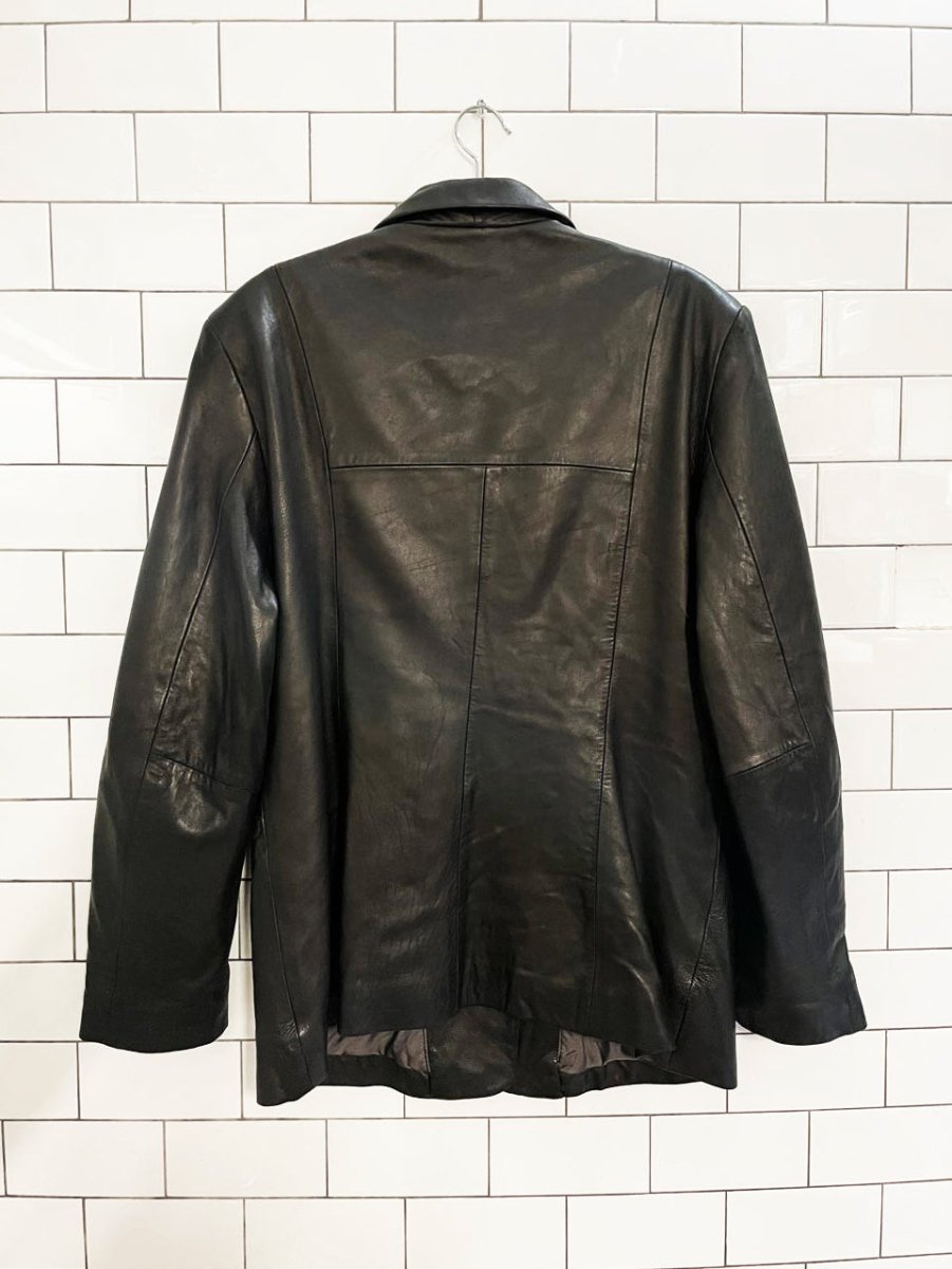 vintage 00s 111 state butter leather jacket | lambskin - good market thrift store
