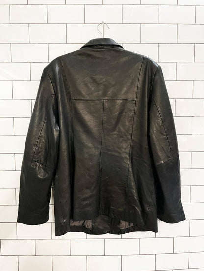 vintage 00s 111 state butter leather jacket | lambskin - good market thrift store
