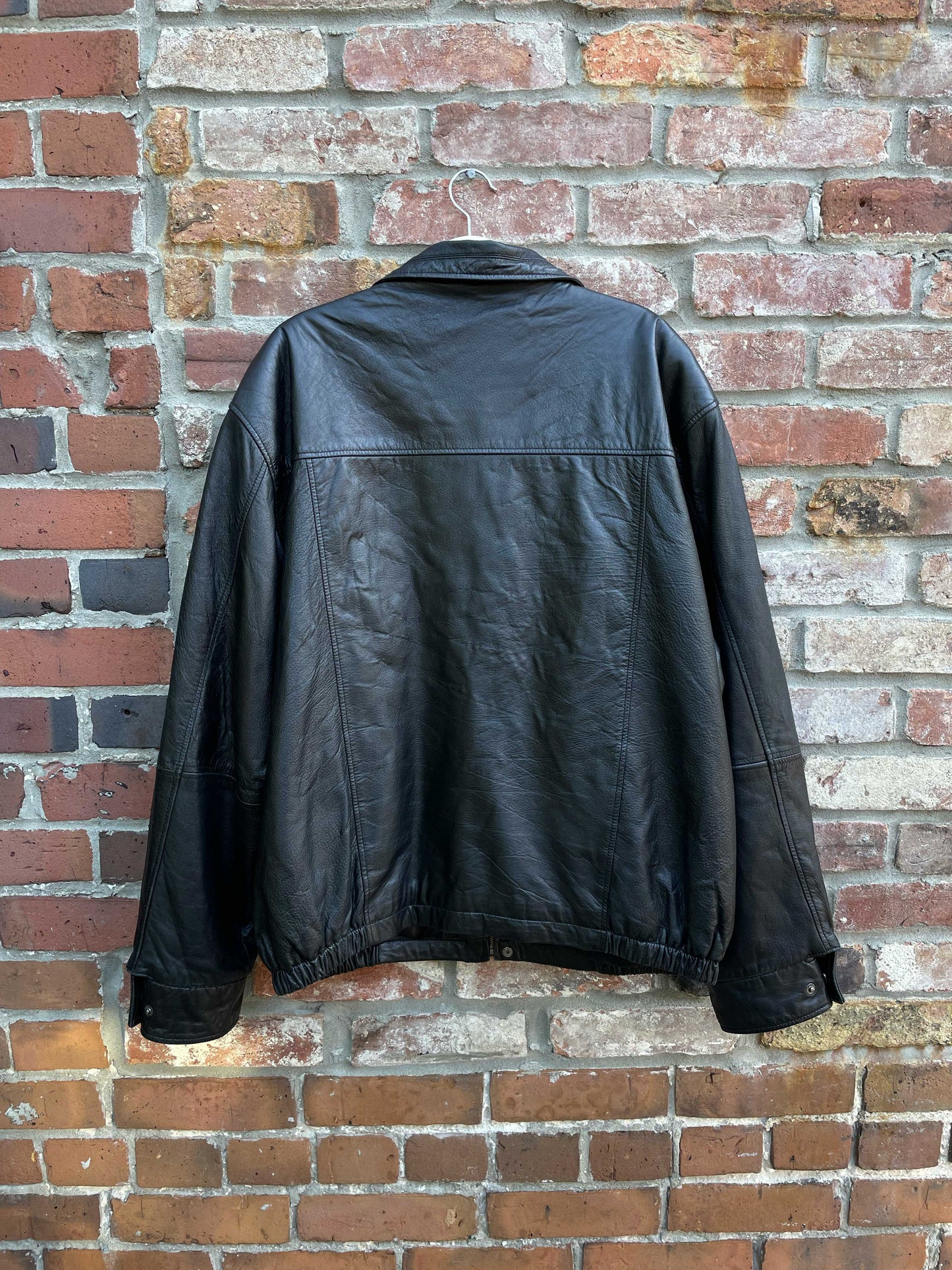vintage boulevard club leather bomber jacket