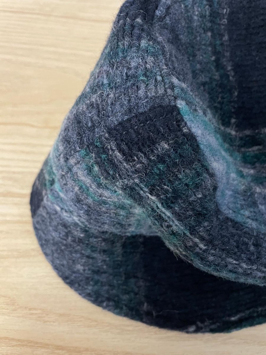 roots 2022 seymour wool - blend plaid bucket hat - good market thrift store