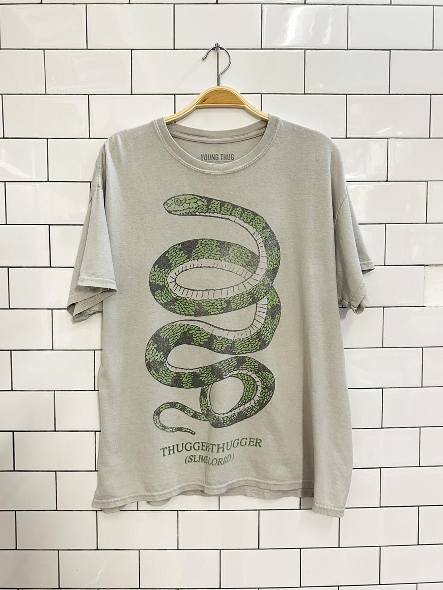 young thug 100% cotton slime lord snake tee - good market thrift store