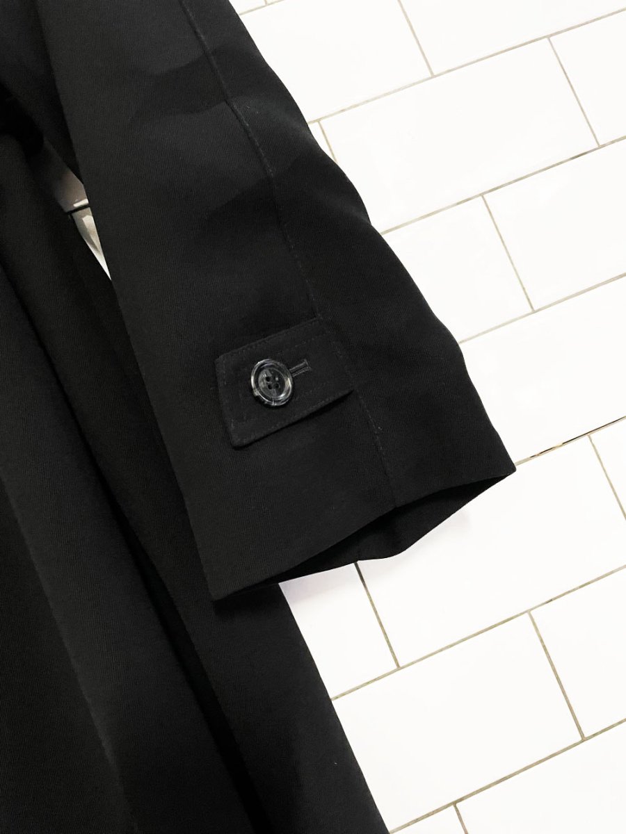 vintage 00s gallery minimal belted trench coat - good market thrift store