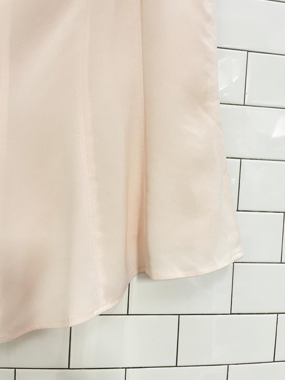 y2k precise petite tulip knee - length skirt - good market thrift store