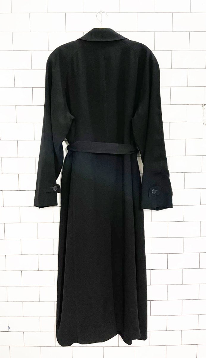 vintage 00s gallery minimal belted trench coat - good market thrift store