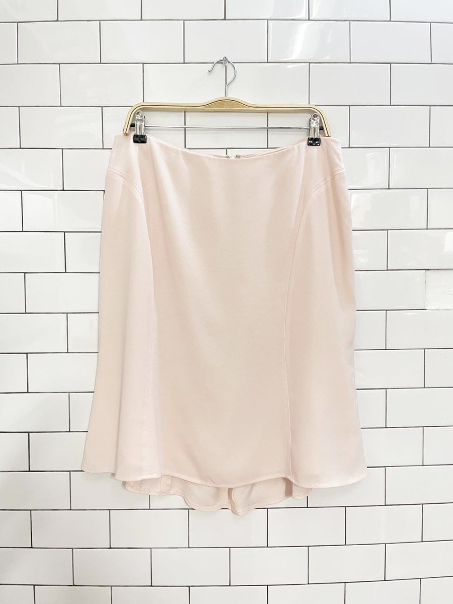 y2k precise petite tulip knee - length skirt - good market thrift store