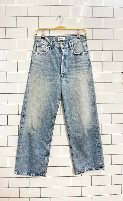 agolde ren wide leg crop jeans - good market thrift store