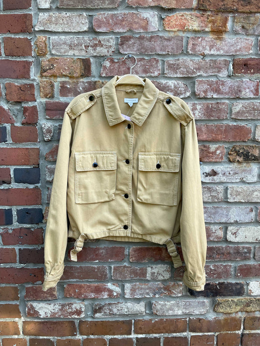 topshop twill cargo pocket safari jacket