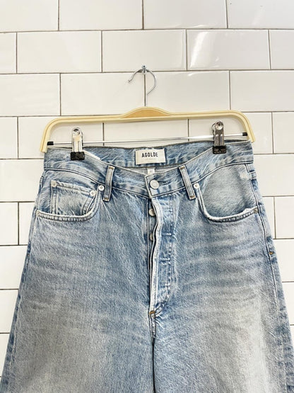 agolde ren wide leg crop jeans - good market thrift store