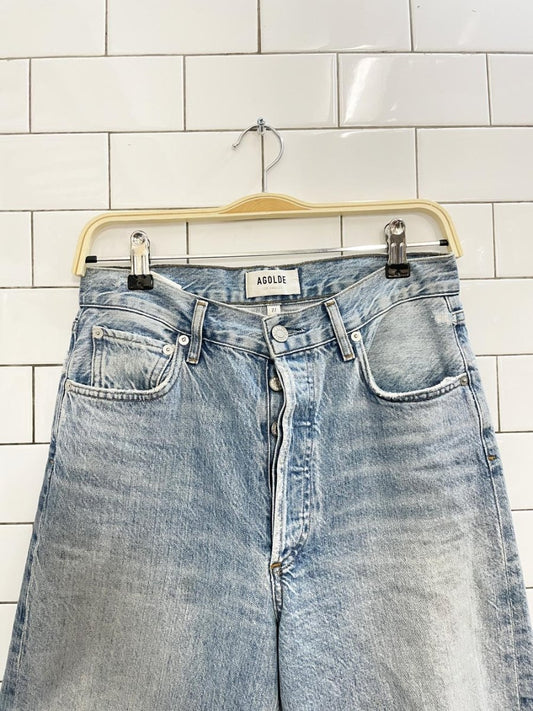 agolde ren wide leg crop jeans - good market thrift store