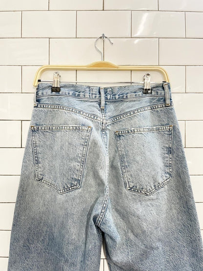 agolde ren wide leg crop jeans - good market thrift store