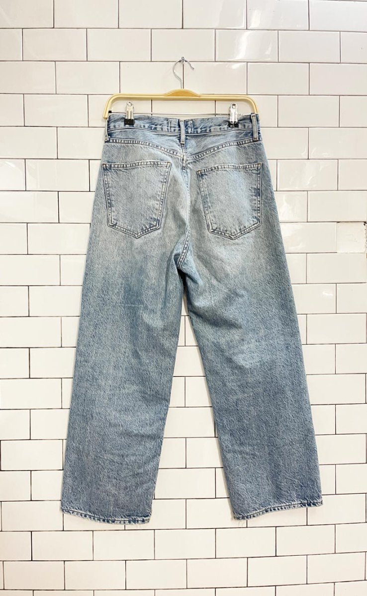 agolde ren wide leg crop jeans - good market thrift store