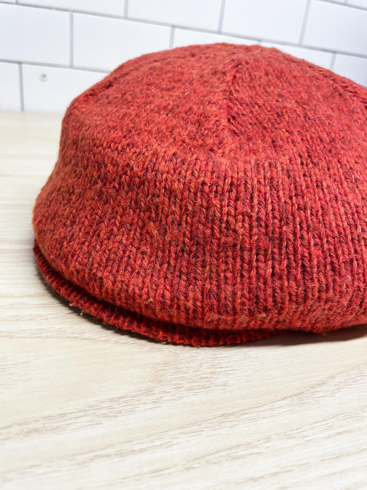 vintage 90s ll bean wool-blend newsboy flat cap | made in USA