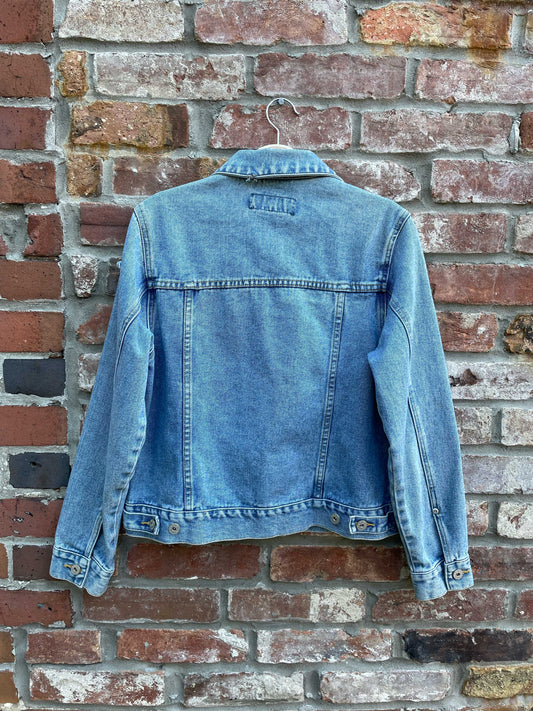 vintage la blues denim trucker jacket