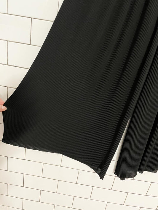 zara crinkle chiffon wide leg crop palazzo pants - good market thrift store