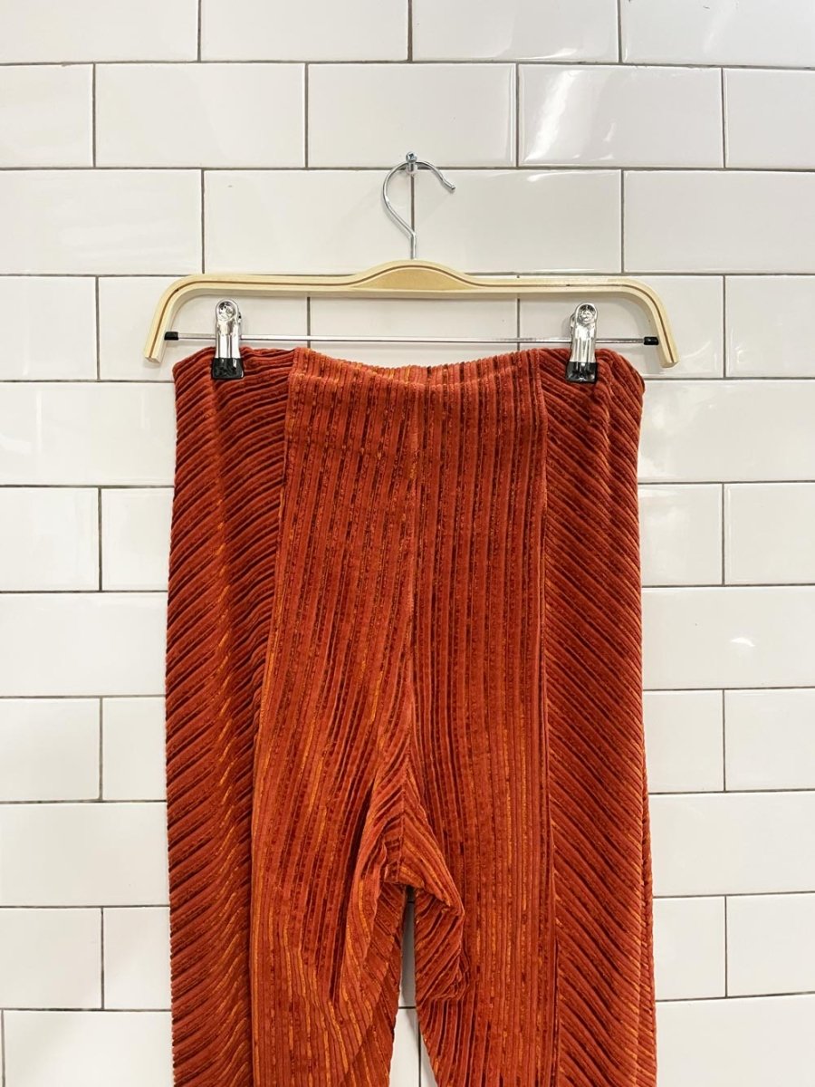 free people slim pull on velvet flare - good market thrift store