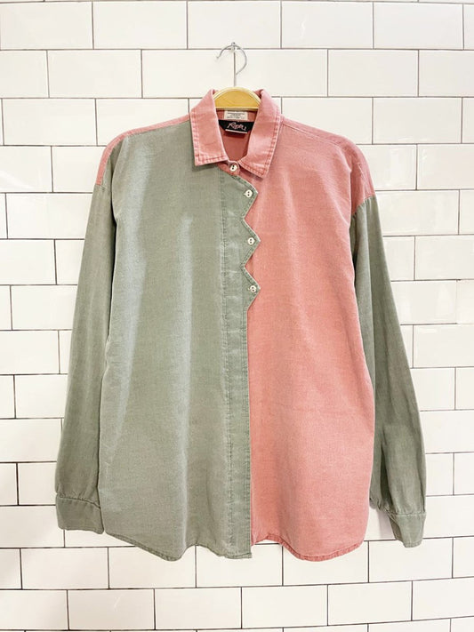 vintage 80s roper zig zag placket western shirt - good market thrift store