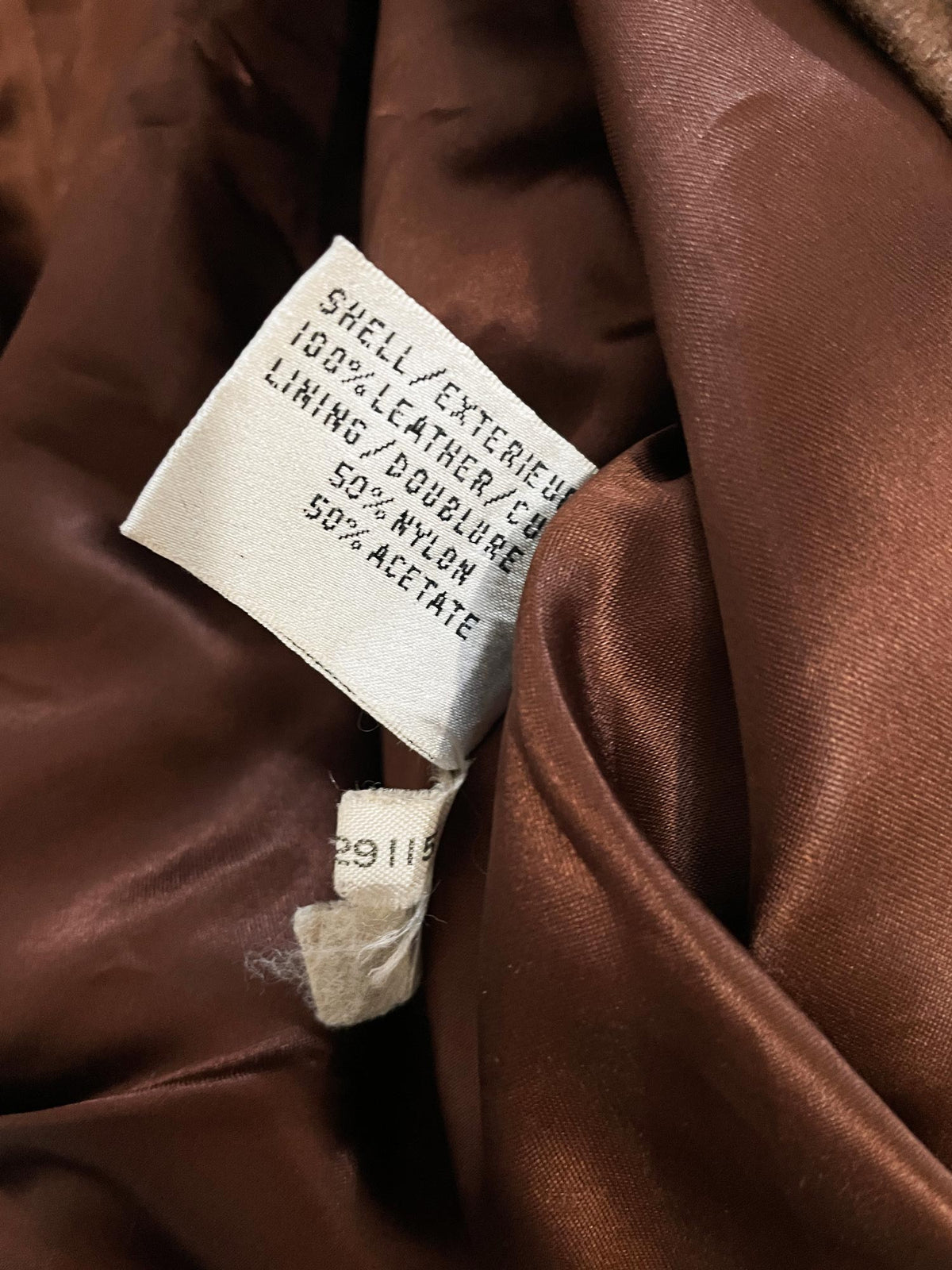 vintage 90s linea privata soft leather oversized belted bomber jacket