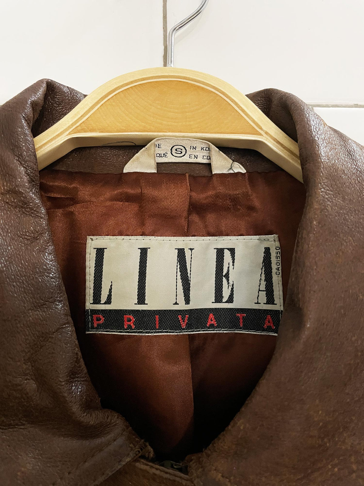 vintage 90s linea privata soft leather oversized belted bomber jacket