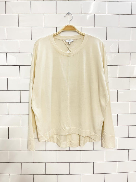 reiss open back long sleeve top - good market thrift store