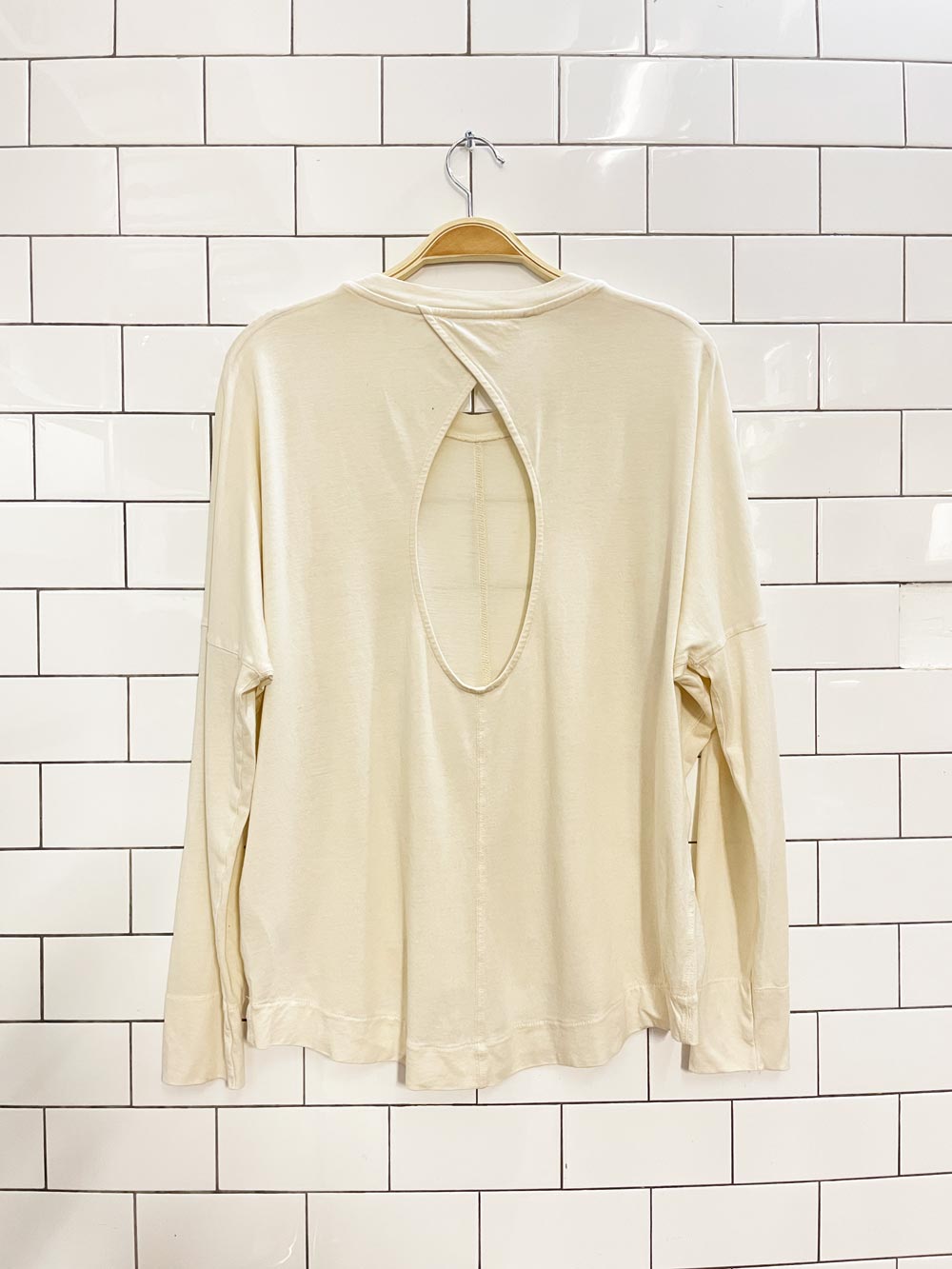 reiss open back long sleeve top - good market thrift store